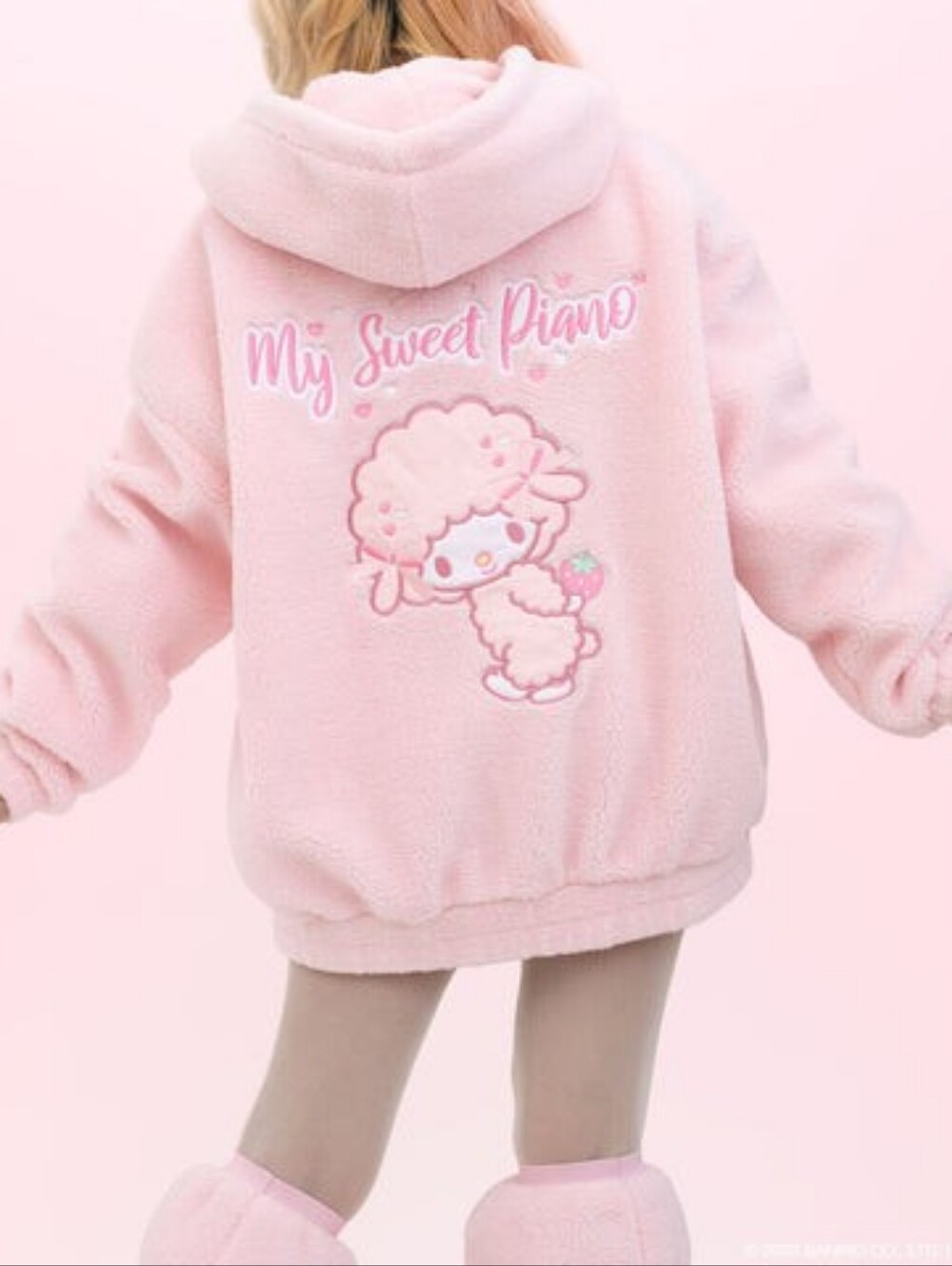 JapanLa x My Sweet Piano Sherpa Oversized Jacket XL